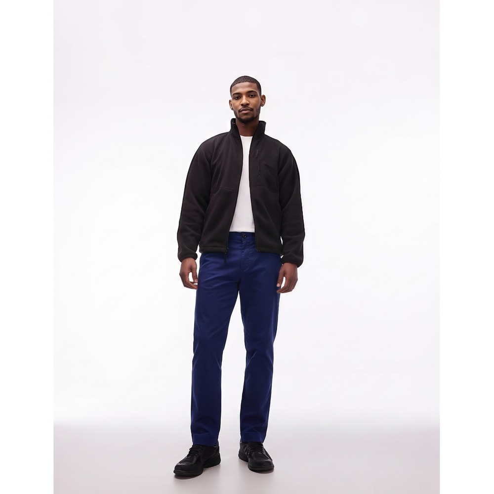 Nine In The Morning Breezy Chino Pants Men 28 Blu Cobalt Slim Fit 9SS20-BR57